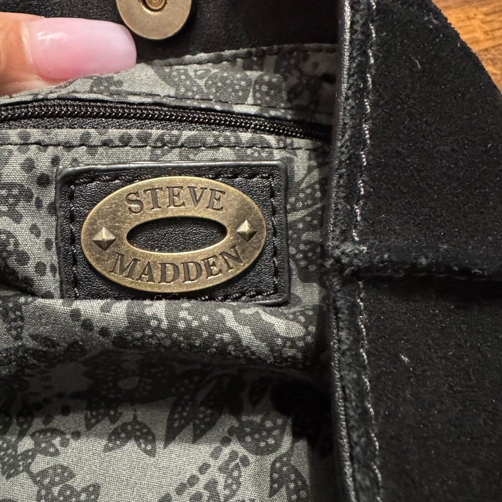 Steve Madden Black Studded Shoulder Bag - Picture 3 of 5